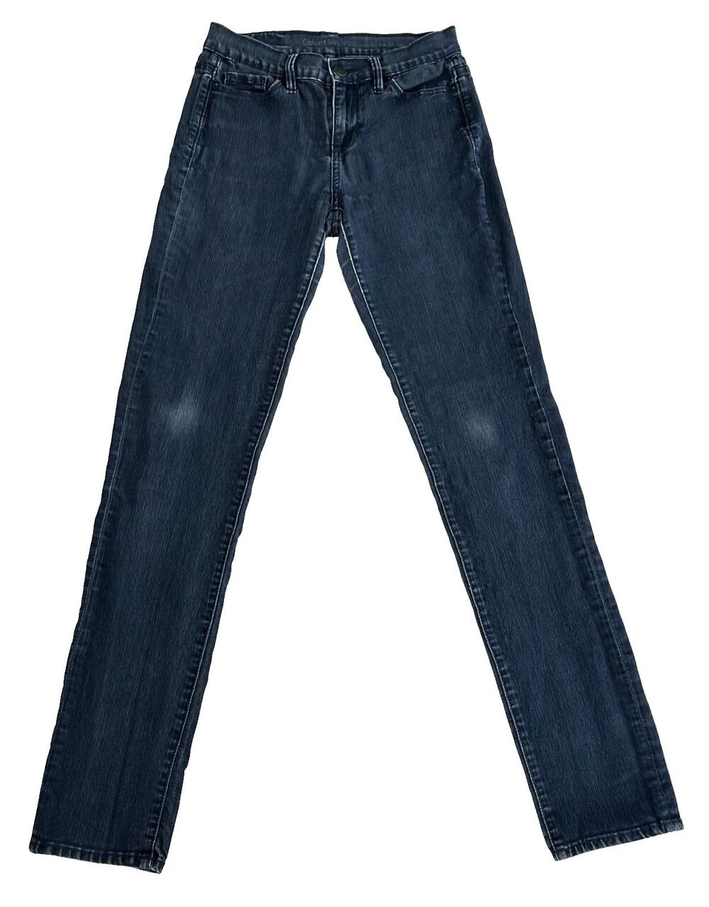 Calvin Klein Women's Ultimate Skinny Distressed Low Rise Stretch Jeans Size 4
